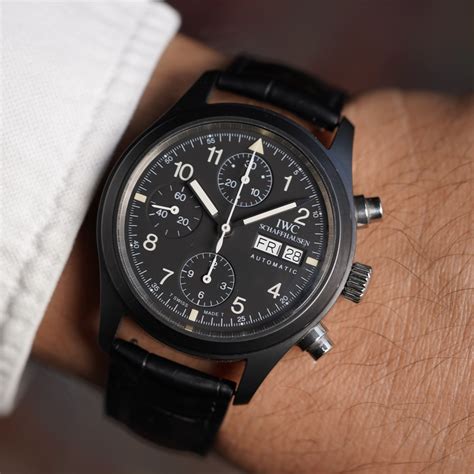 iwc ceramic fliegerchronograph|iwc ceramic cased flieger.